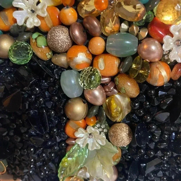 Mary Frances multicolor beaded scattered jewels sequin shoulder evening bag - Picture 8 of 12